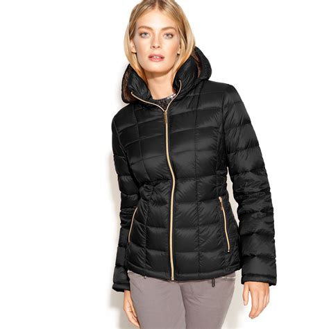 michael kors women's packable puffer jacket|michael kors packable jacket women.